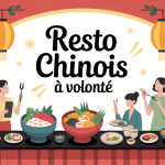 Buffet varié dans un resto chinois à volonté