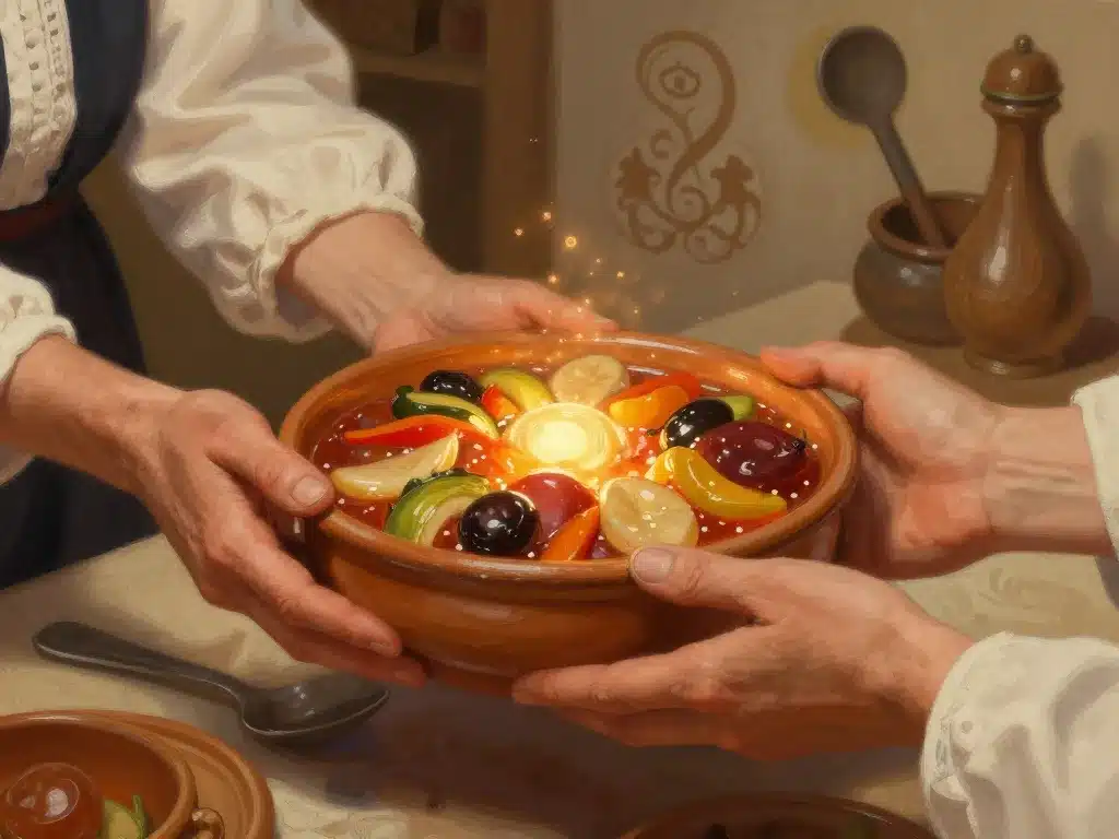 Transmission des secrets caponata sicilienne de ma grand-mère