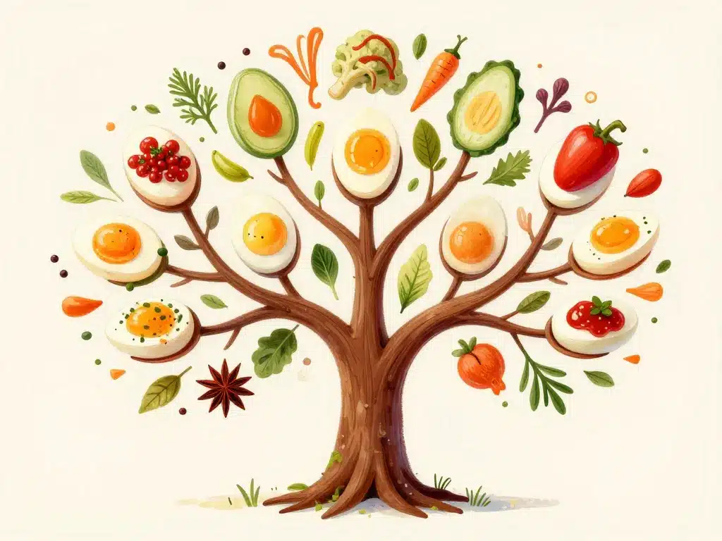 Variantes créatives sauce pour oeufs durs