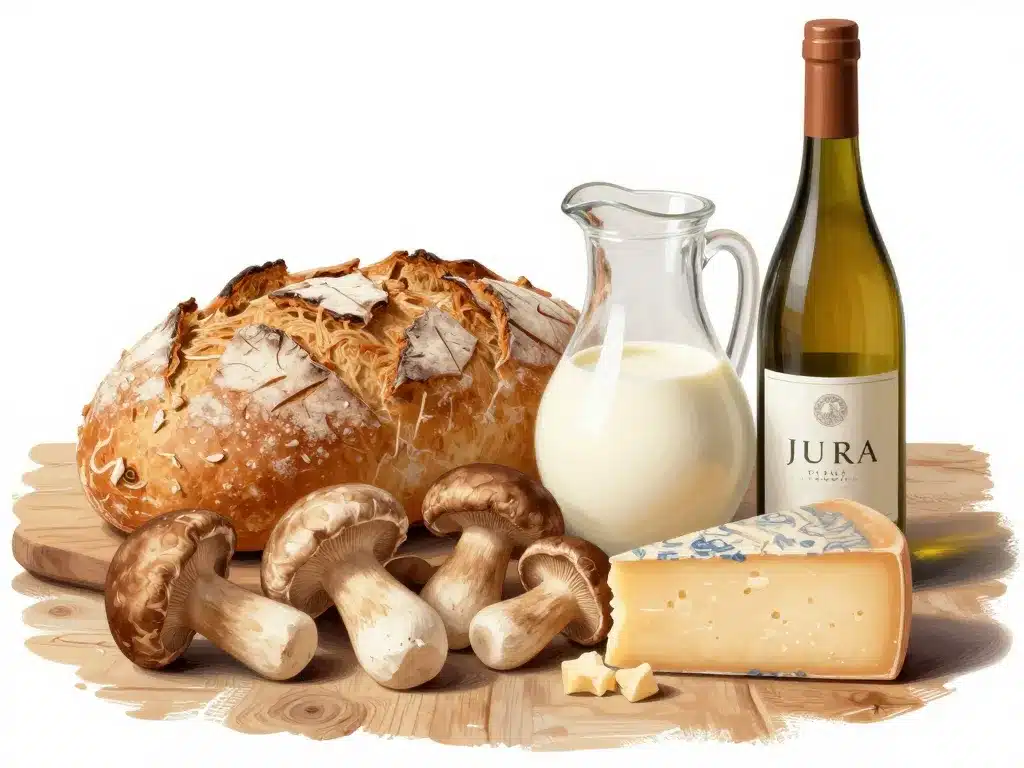 ingrédients terroir vrai recette croûte aux champignons du haut-doubs