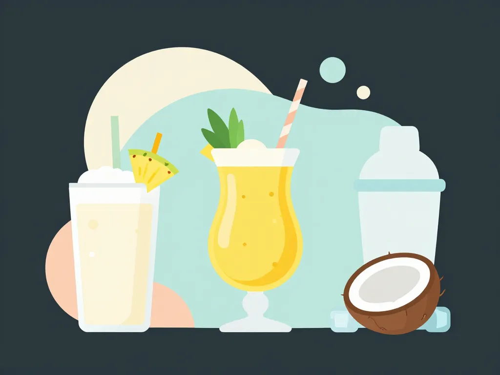 Vrai recette piña colada proportions méthode visuel