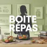 Illustration boite repas santé économie écologie
