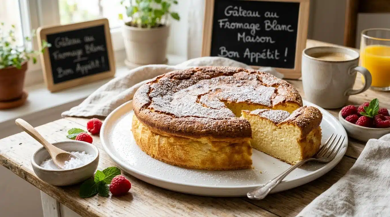 Gâteau au fromage blanc moelleux