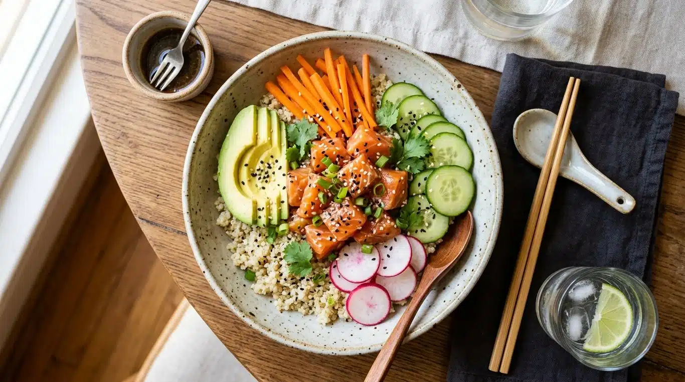 Bowl Signature au Saumon Mariné et Quinoa