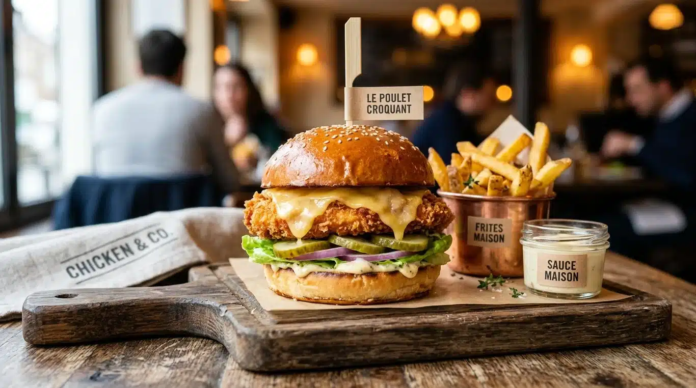 Crispy Chicken Burger maison