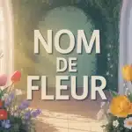 jardin stylisé avec fleurs nom de fleur colorées