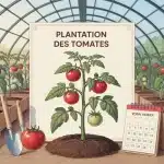 plantation des tomates plant robuste terre outils jardinage