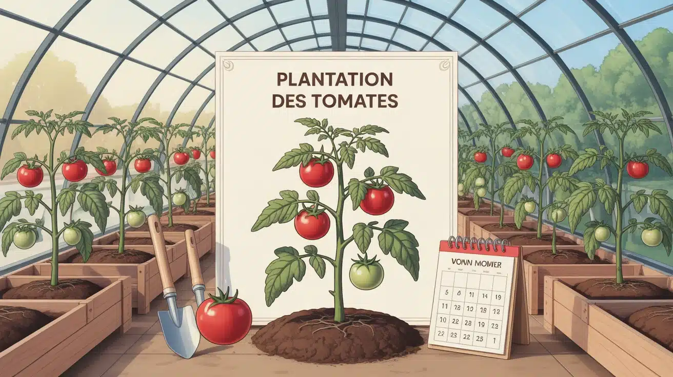 plantation des tomates plant robuste terre outils jardinage