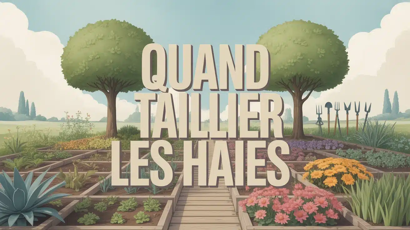 illustration vectorielle jardin haies taillées quand tailler les haies