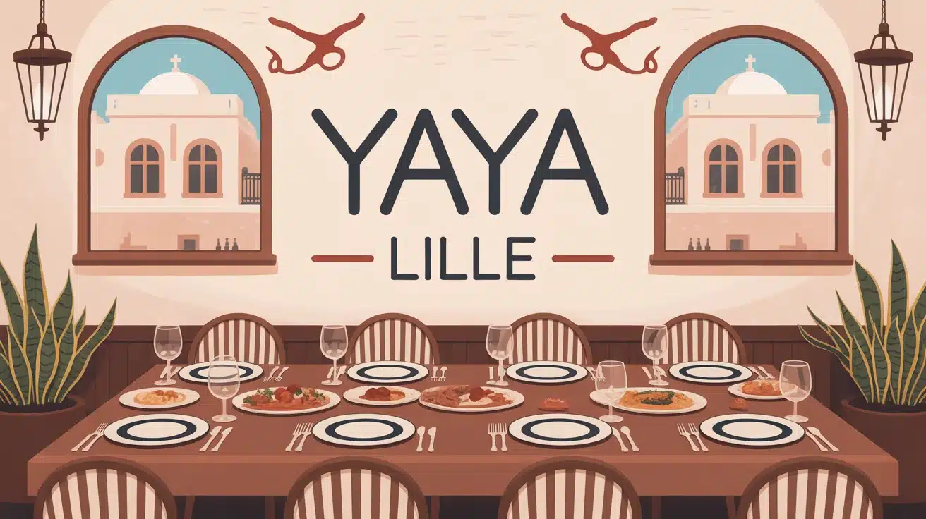 Illustration vectorielle Yaya Lille ambiance mediterraneenne festive