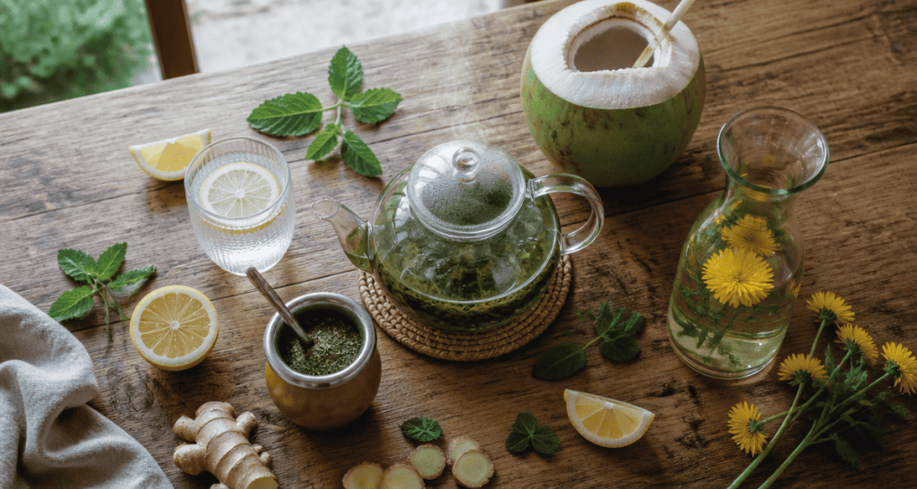 boisson pour perdre du poids, sélection naturelle sur table
