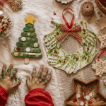 bricolage de noël pour petit de 2 ans sur table