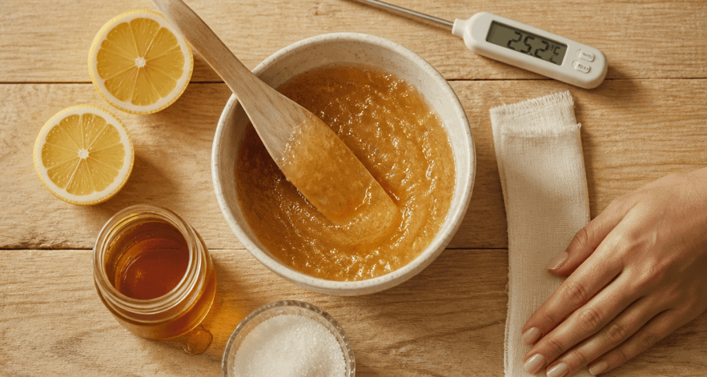 comment faire de la cire maison bol de cire sucre citron