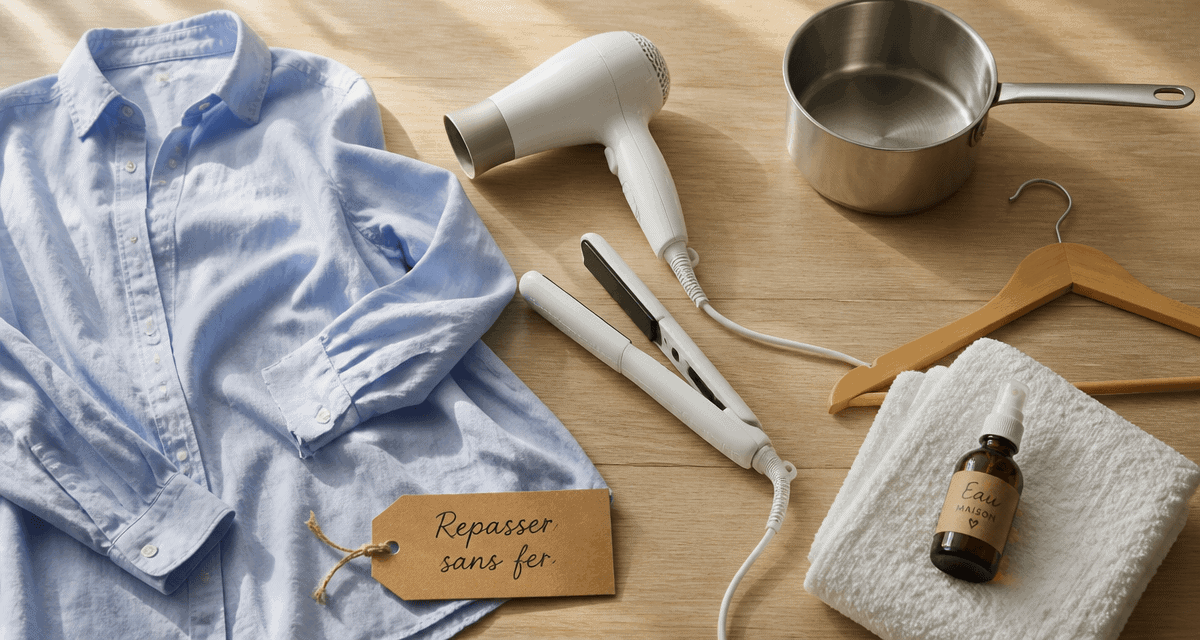 comment repasser sans fer astuces vêtements
