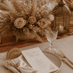 Decos de mariage table élégante accessoires