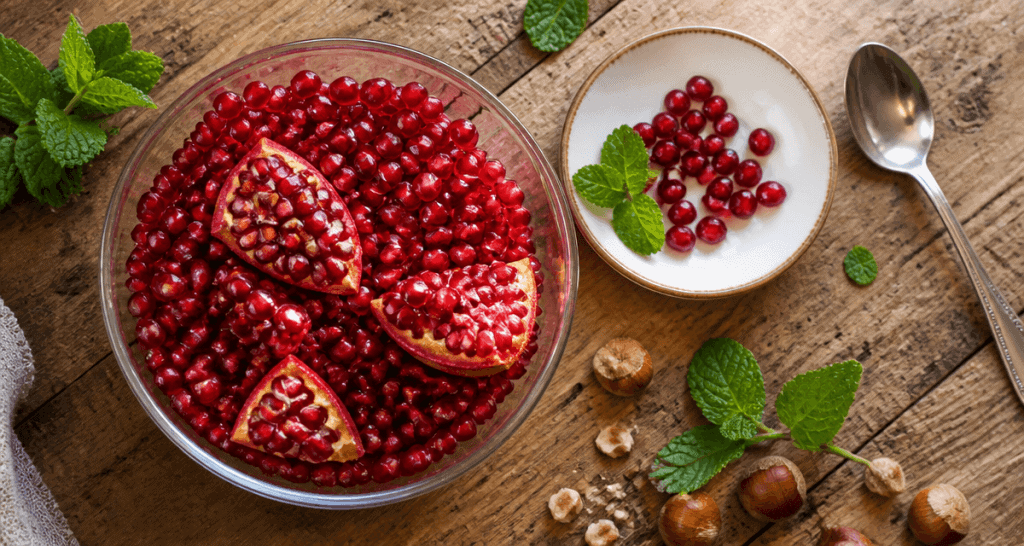 peut on manger les pepins de la grenade salade grains