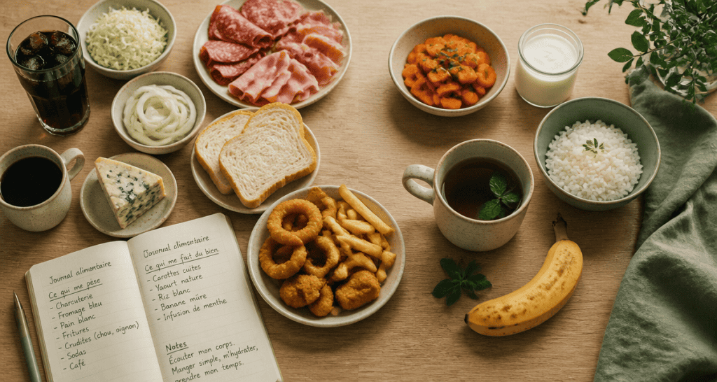 probleme de digestion aliments a eviter sur table