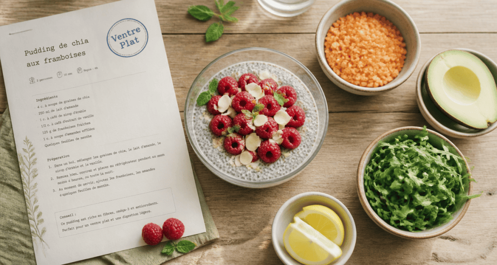 recette pour maigrir le ventre avec pudding chia et avocat