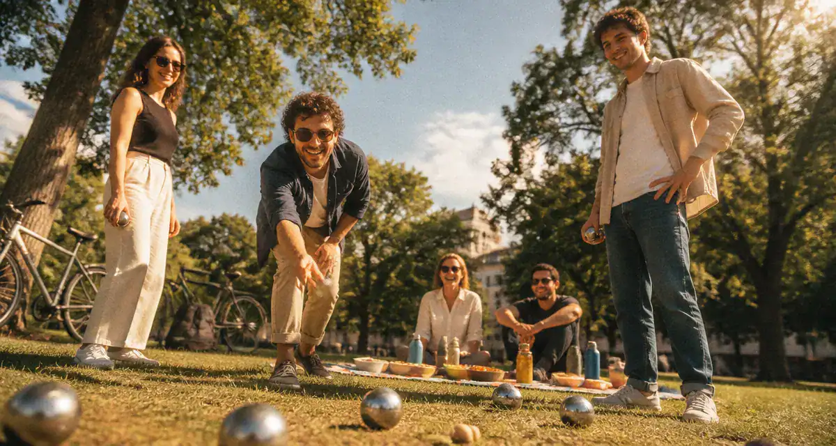 activités à faire entre amis dehors pétanque et pique-nique