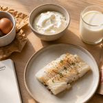 Aliments riches en proteines pour personnes agees : œufs, skyr, cabillaud, lait, lentilles corail