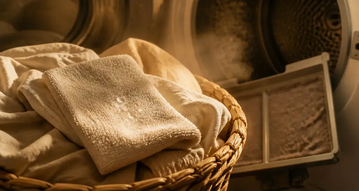 Astuce bonne odeur sèche-linge : draps frais au parfum de lavande
