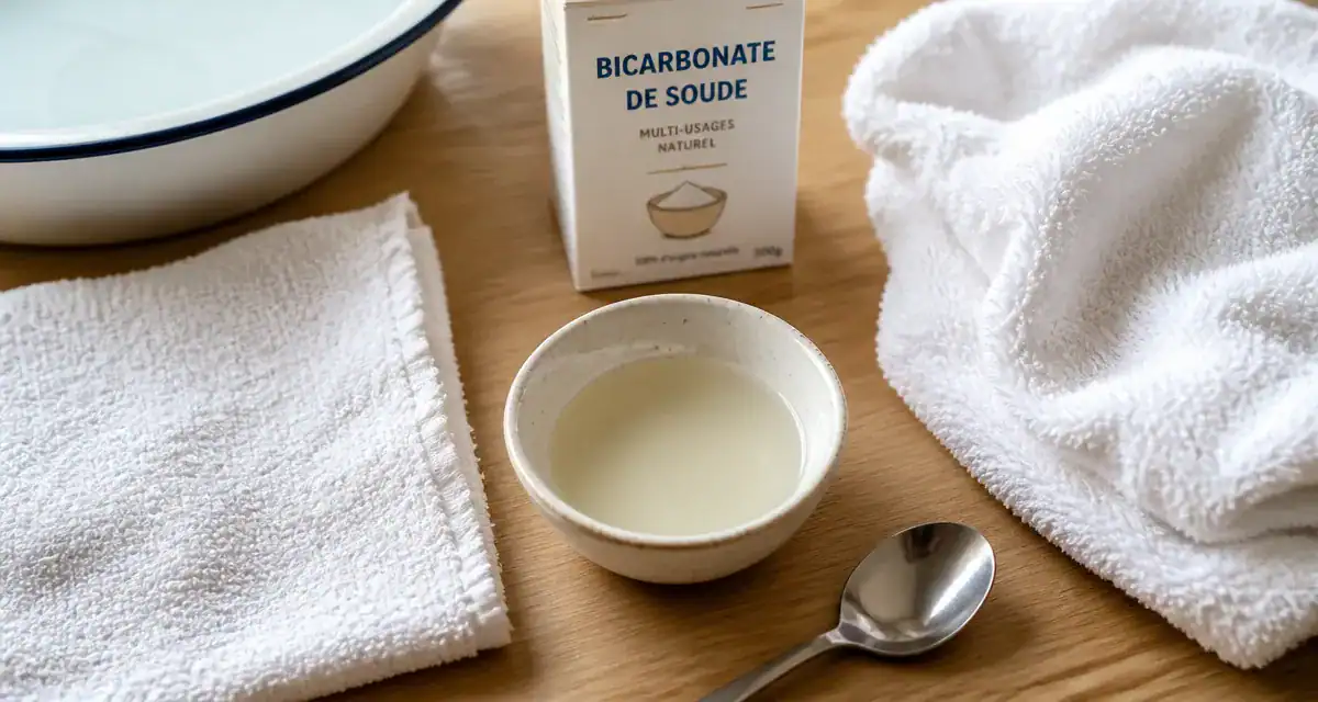 Comment avoir des serviettes de toilette moelleuse sans sèche-linge : serviettes, vinaigre et bicarbonate
