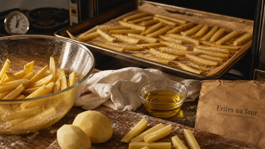 Comment faire frite au four à 230°C, frites maison croustillantes