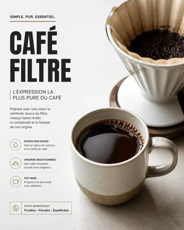 Préparation d'un bon café filtre avec une cafetière manuelle