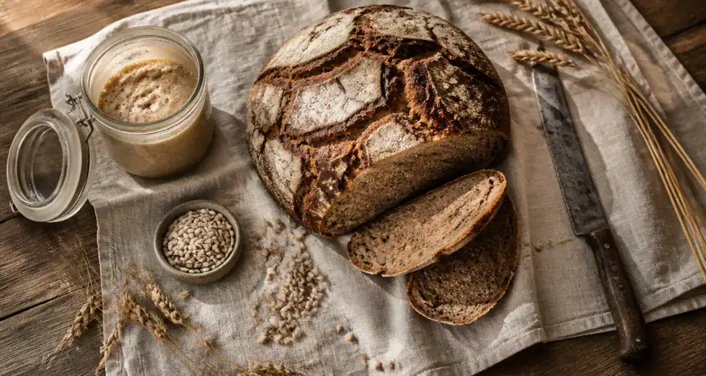 le pain de seigle est il bon pour la sante miche artisanale tranchée