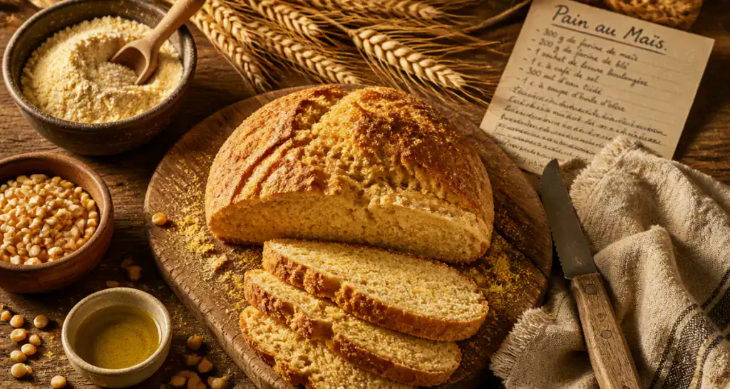 pain au mais bon pour la sante tranche et mie jaune