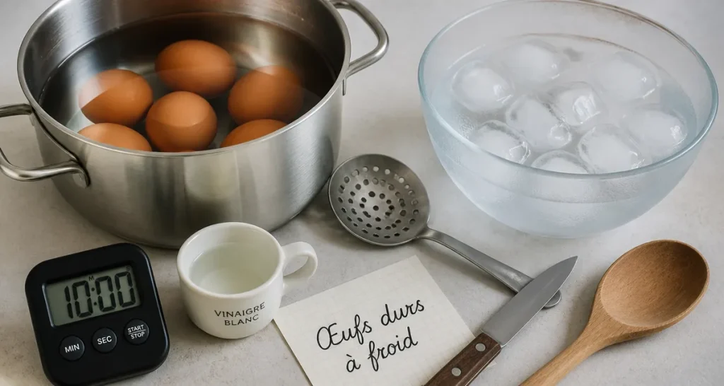 Temps cuisson oeuf dur eau froide : œufs durs 10 minutes