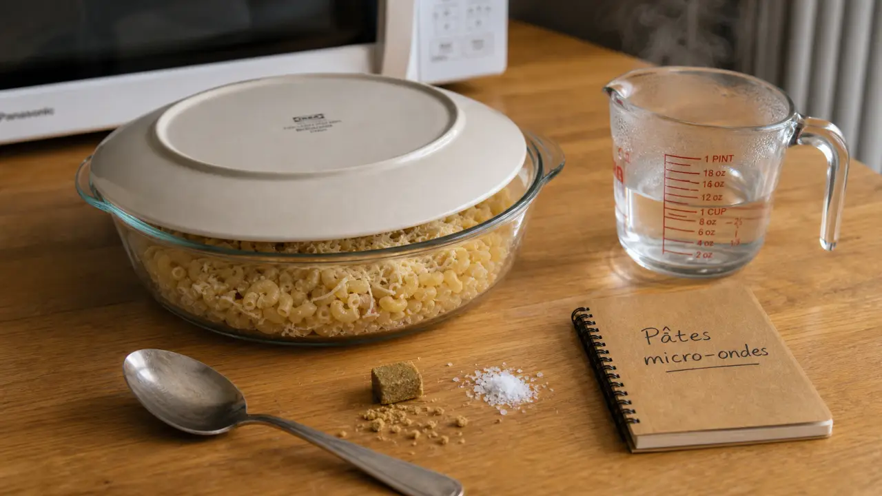 Comment cuire des pates au micro ondes, plat de pâtes au micro-ondes