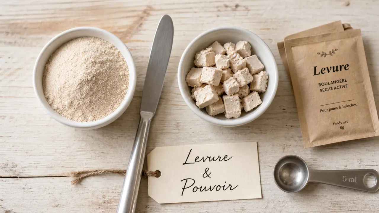 Levure chimique ou boulangère : bols et poudres pour gâteau ou pain