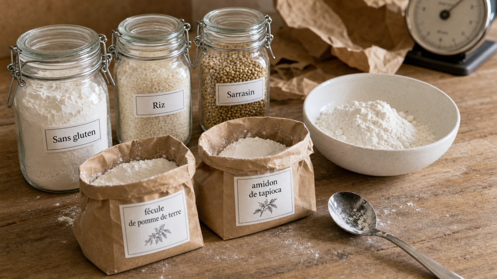 Liste des farines sans gluten pour pains, crêpes et pâtisseries