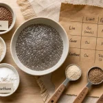 Par quoi remplacer le psyllium : lin, chia, gommes et fécule, dosages en cuisine