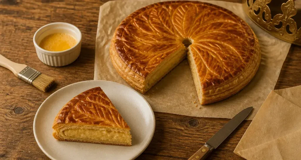 Recette pour la galette des rois à la frangipane : pâte dorée