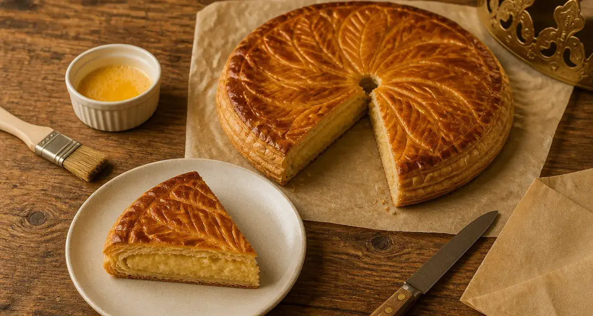 Recette pour la galette des rois à la frangipane : pâte dorée