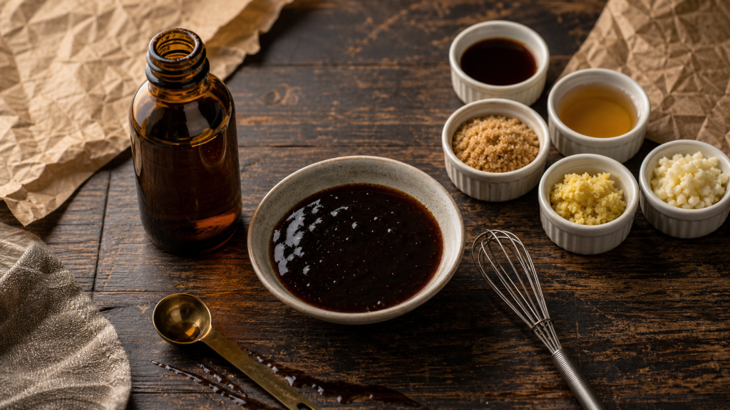 Sauce worcestershire remplacer : soja et vinaigre en remplacement
