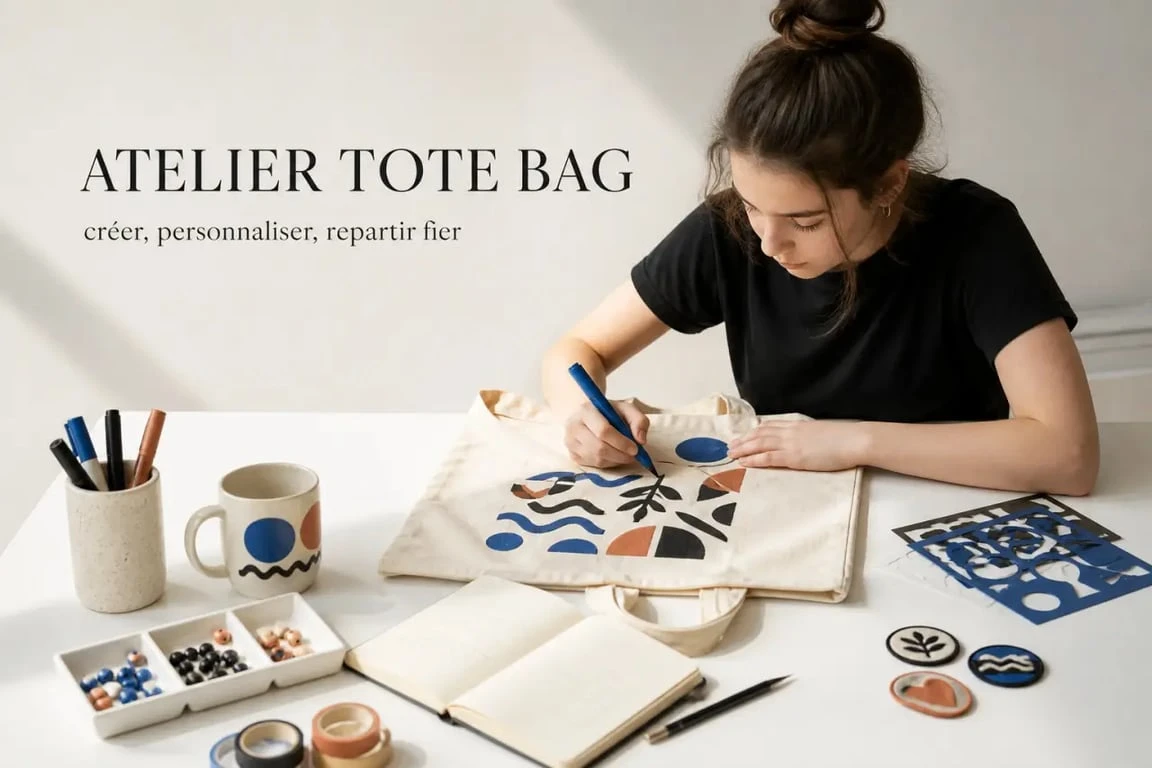 Activite manuelle ados : atelier de customisation textile et accessoires DIY