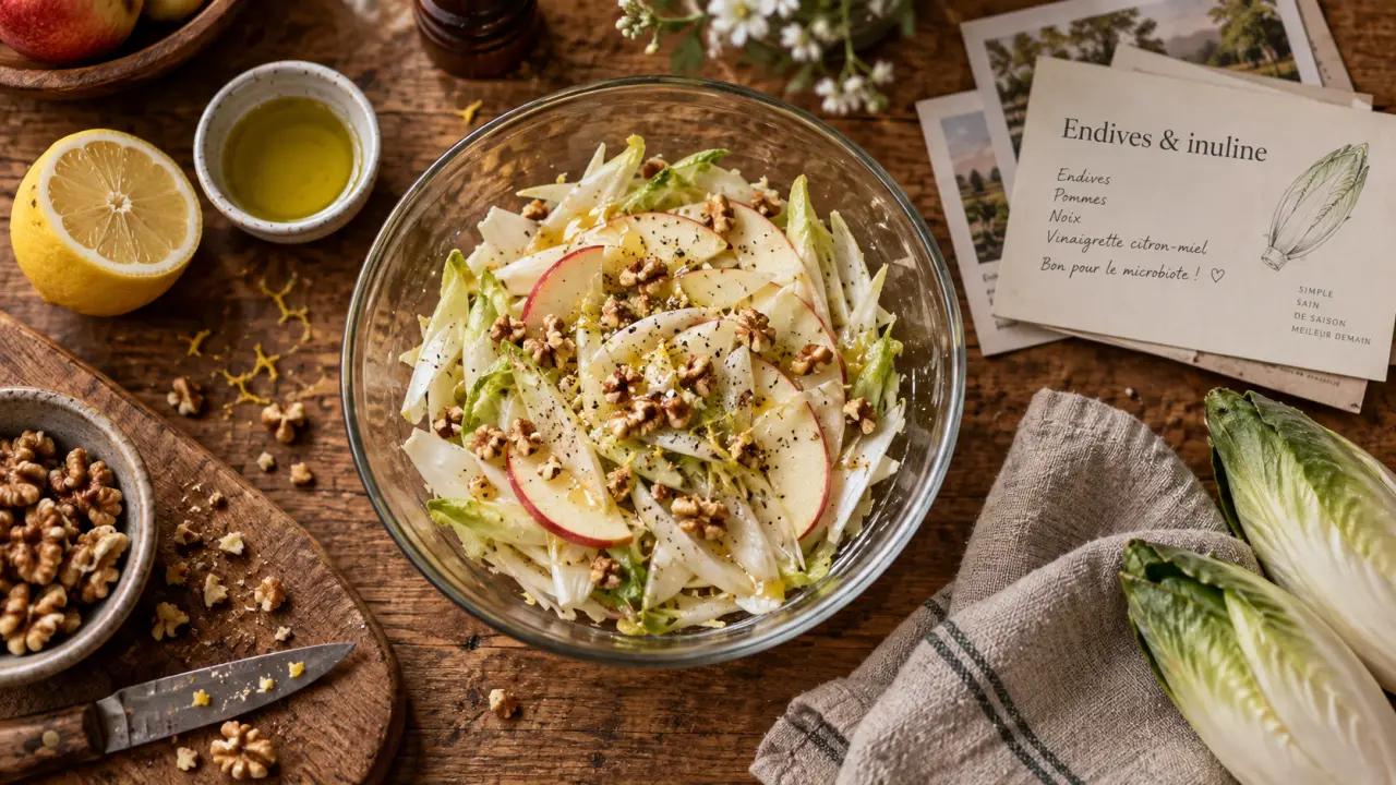 Bienfaits endives : 95 % d’eau, fibres, peu de calories