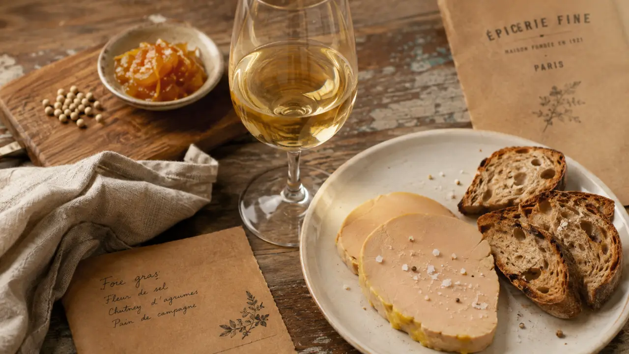 Bonnezeaux accord mets vins : verre blanc moelleux avec foie gras et pain toasté