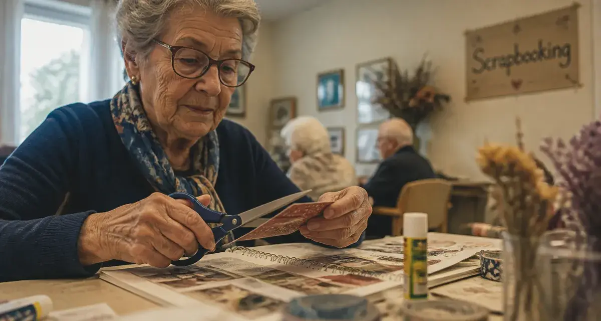 Bricolage facile pour personnes agees : scrapbooking en maison de retraite