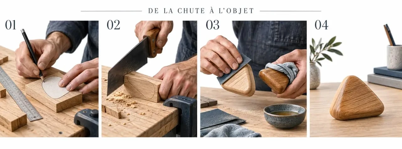 Fabriquer des objets en bois : étapes de création d’un objet à partir d’une chute