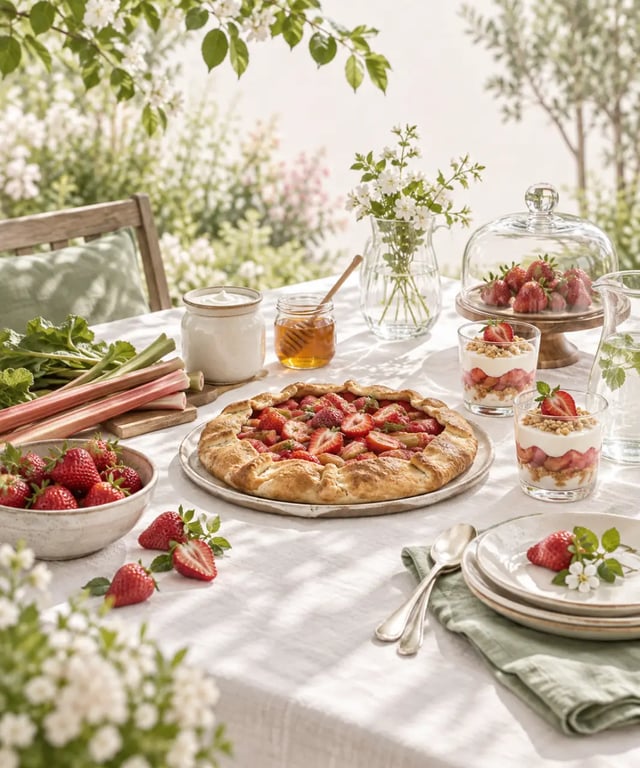 Organiser un goûter printanier au jardin avec des produits locaux sur une table champêtre