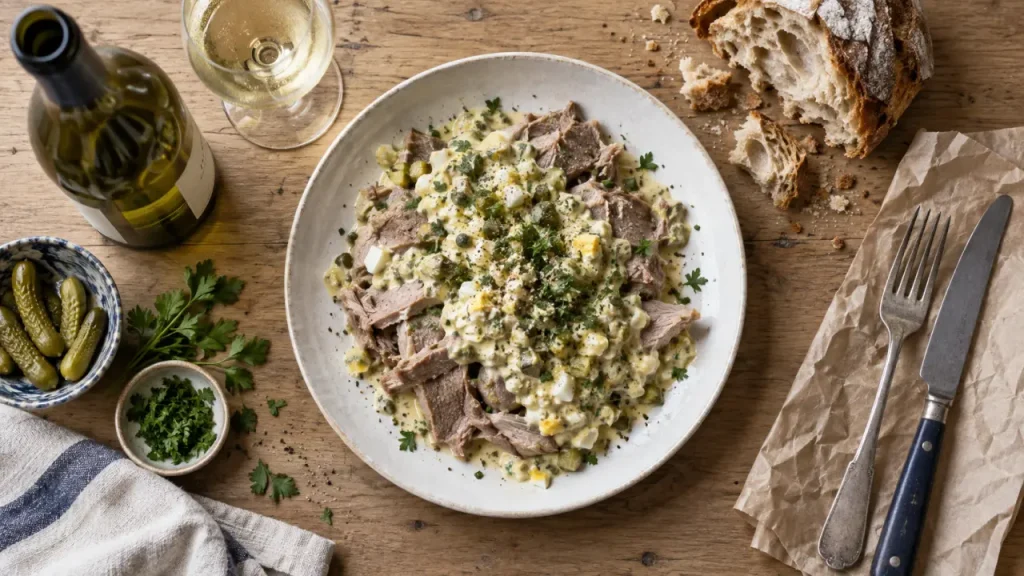Quel vin servir avec une tête de veau sauce gribiche : blanc sec, tête de veau et sauce gribiche